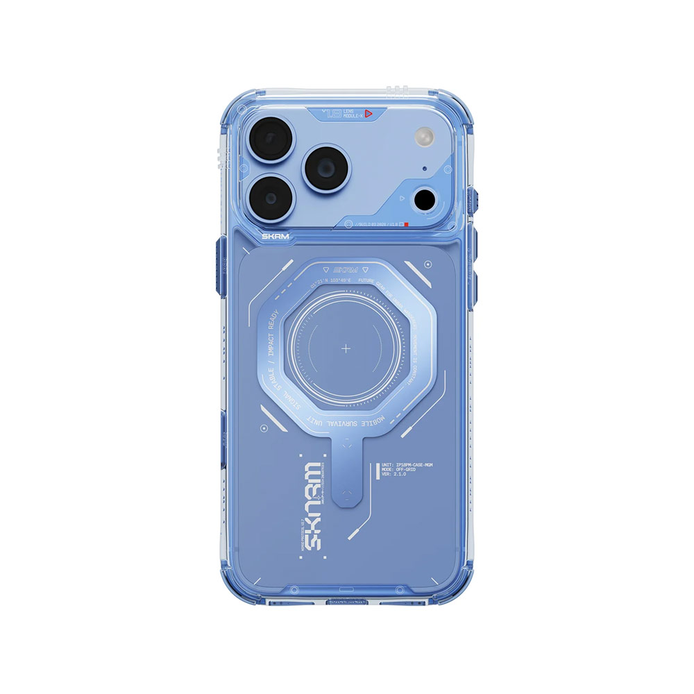 Picture of Apple iPhone 18 Pro Max Case | Skinarma MAGMA Magnetic Charge Drop Protection Case with Camera Control Button for iPhone 18 Pro Max 6.9 - Blue
