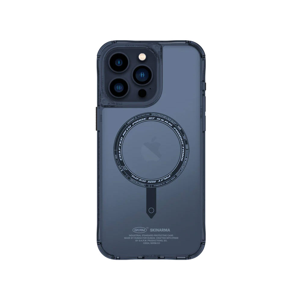 Picture of Apple iPhone 15 Pro 6.1 Case | Skinarma Saido Magsafe Series Drop Protection Case for iPhone 15 Pro 6.1 (Blue)
