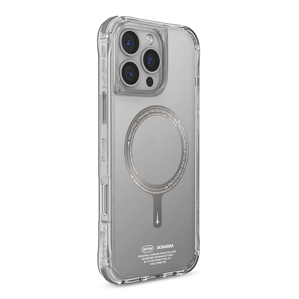 Picture of Apple iPhone 16 Pro Max 6.9 Case | Skinarma Saido Magsafe Series Drop Protection Case Prime Edition for iPhone 16 Pro Max 6.9 (Titanium)