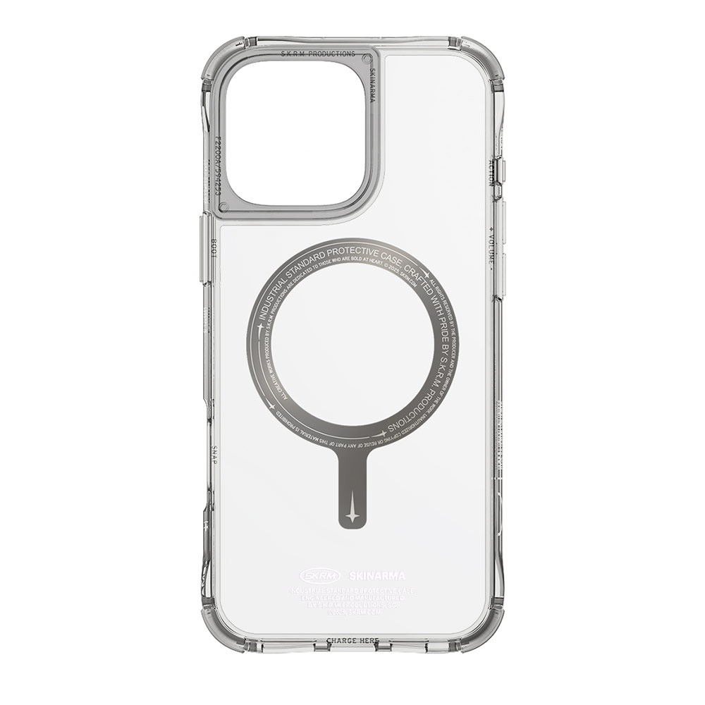 Picture of Apple iPhone 16 Pro Max 6.9 Case | Skinarma Saido Magsafe Series Drop Protection Case Prime Edition for iPhone 16 Pro Max 6.9 (Titanium)