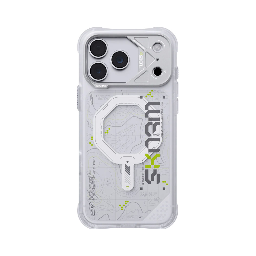Picture of Apple iPhone 18 Pro Max Case | Skinarma Sonar Magnetic Charge Drop Protection Case with Camera Control Button for iPhone 18 Pro Max 6.9 - White