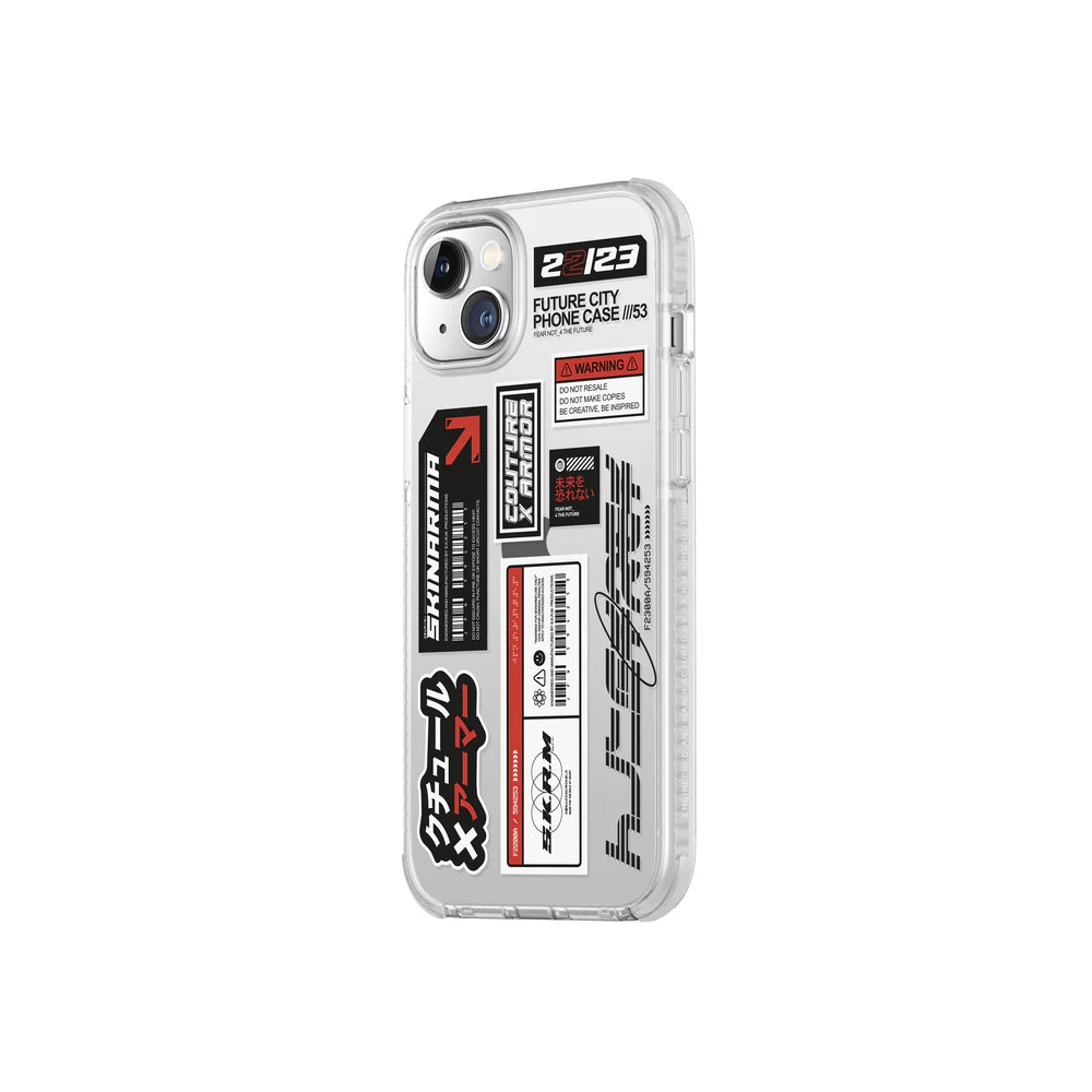 Picture of Apple iPhone 14 Plus 6.7 Case | Skinarma Taito Hybrid Waveline Impact Bumper with Enhanced 4 Corners Drop Protection Case for iPhone 14 Plus 6.7 (Clear)