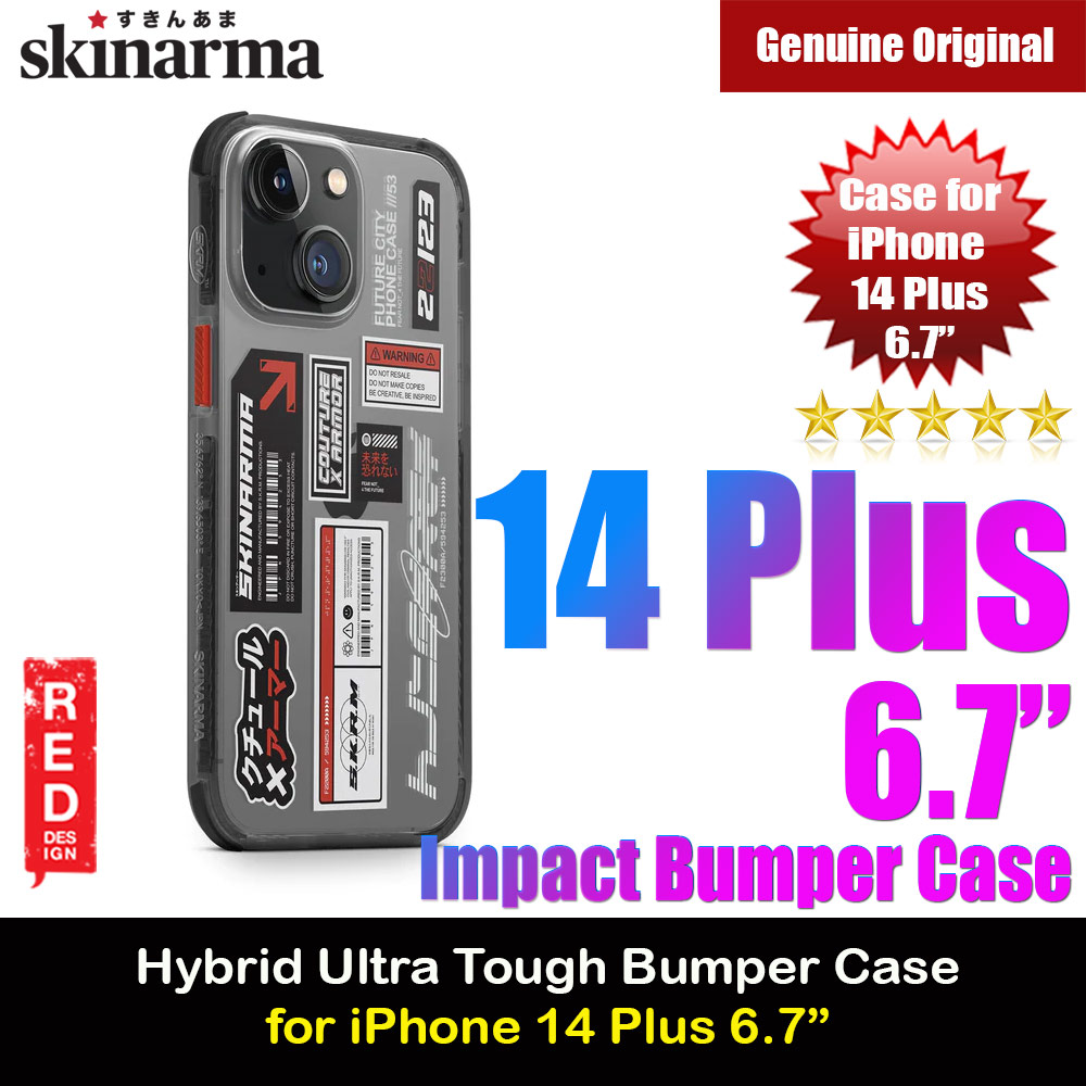 Picture of Skinarma Taito Hybrid Waveline Impact Bumper with Enhanced 4 Corners Drop Protection Case for iPhone 14 Plus 6.7 (Smoke) Apple iPhone 14 Plus 6.7- Apple iPhone 14 Plus 6.7 Cases, Apple iPhone 14 Plus 6.7 Covers, iPad Cases and a wide selection of Apple iPhone 14 Plus 6.7 Accessories in Malaysia, Sabah, Sarawak and Singapore 