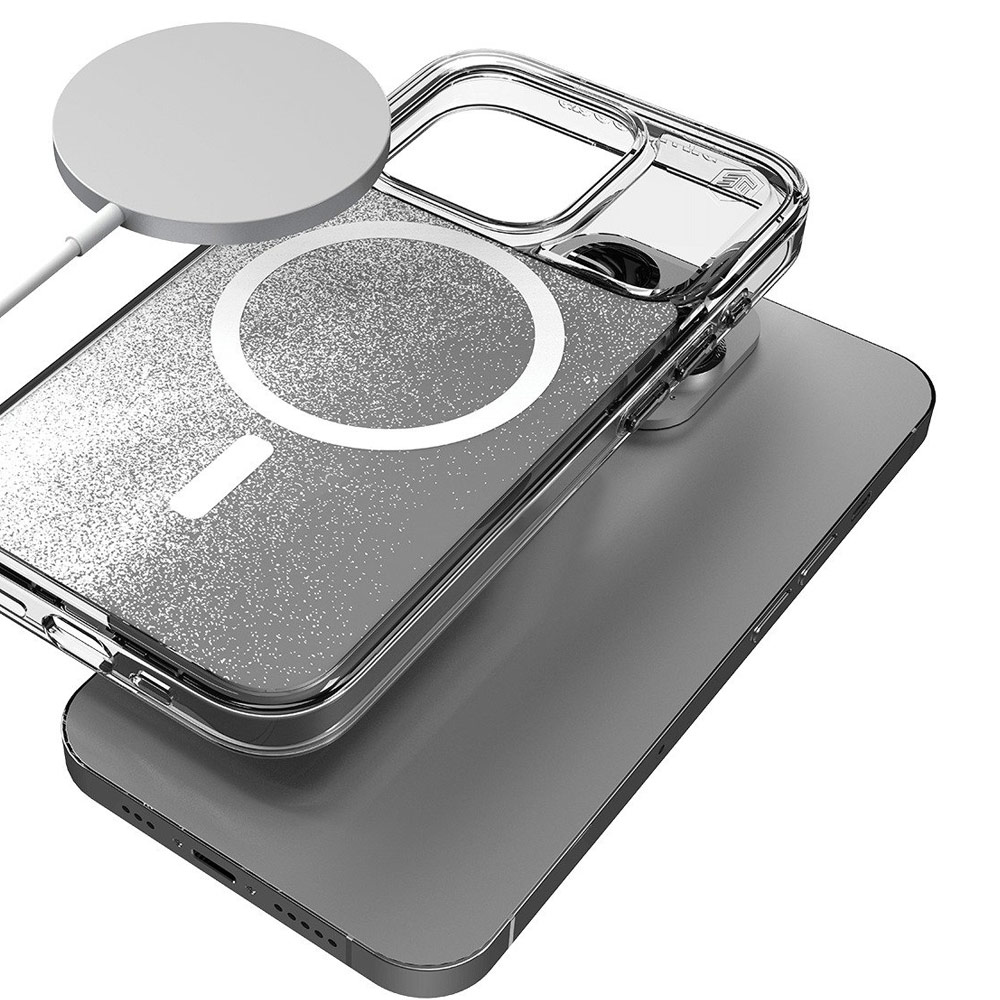 Picture of Apple iPhone 15 Pro 6.1 Case | STM Relax Sand Magnetic Drop Protection Case for iPhone 15 Pro 6.1 (Clear White)