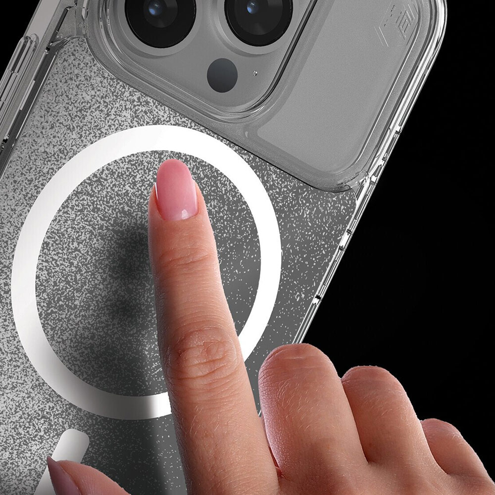 Picture of Apple iPhone 15 Pro 6.1 Case | STM Relax Sand Magnetic Drop Protection Case for iPhone 15 Pro 6.1 (Clear White)