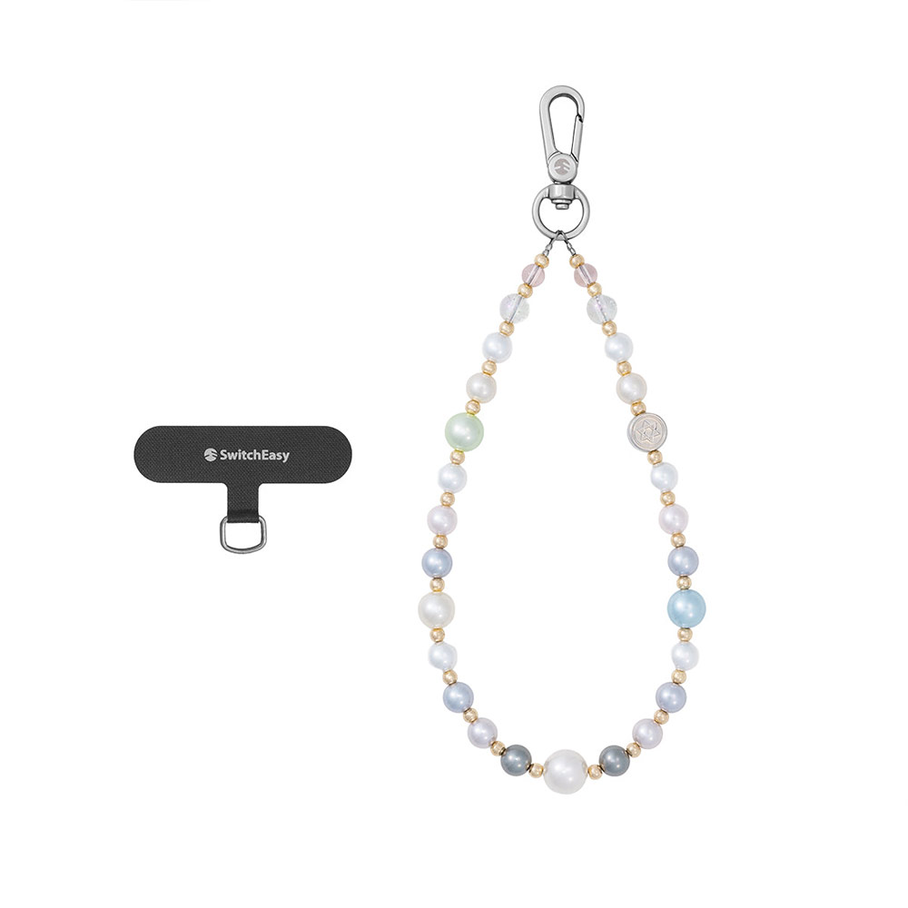 Picture of Switcheasy Luxe Pendan Wrist Strap Strap Card Phone Lanyard for any closed-bottom phone case (Pastel Dream)
