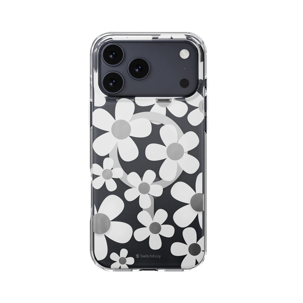 Picture of Apple iPhone 17 Pro Max 6.9 Case | Switcheasy FleurM M 3D Flower Fashionable Magsafe Compatible Case for iPhone 17 Pro Max 6.9 (White)