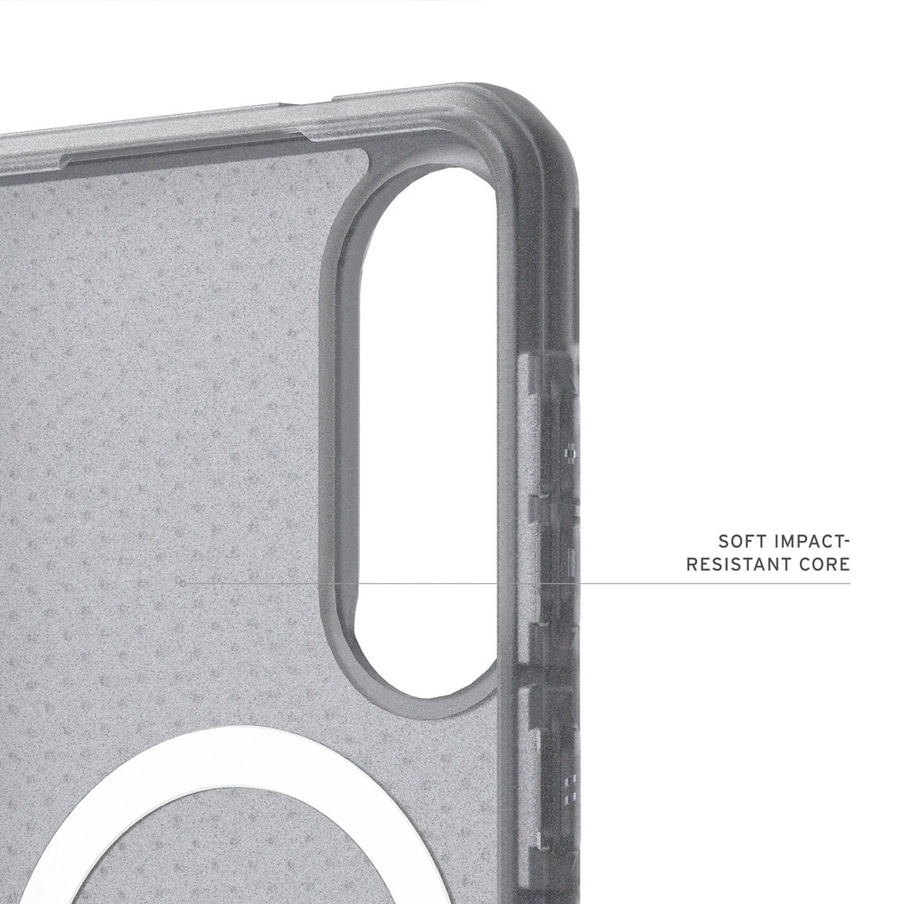 Picture of Samsung Galaxy S25 Edge Case | UAG Dot Series Lightweight PC and TPU Protection Magnetic Case for Galaxy S25 Edge (Ash)