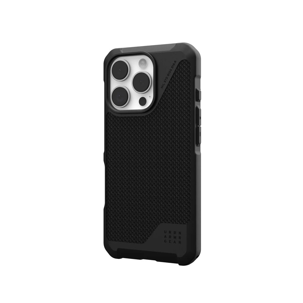 Picture of Apple iPhone 16 Pro 6.3 Case | UAG Metropolis LT Magsafe Drop Proof Shock Absorbing Drop Protection Case for iPhone 16 Pro 6.3 (Kevlar Black)