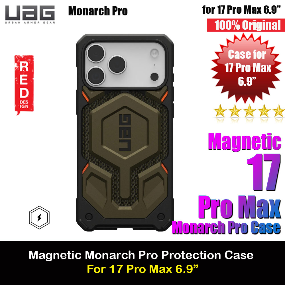 Picture of UAG Monarch Pro Kevlar Magsafe Compatible Drop Proof Case for iPhone 17 Pro Max 6.9 (Kevlar Element Green) Apple iPhone 17 Pro Max 6.9- Apple iPhone 17 Pro Max 6.9 Cases, Apple iPhone 17 Pro Max 6.9 Covers, iPad Cases and a wide selection of Apple iPhone 17 Pro Max 6.9 Accessories in Malaysia, Sabah, Sarawak and Singapore 