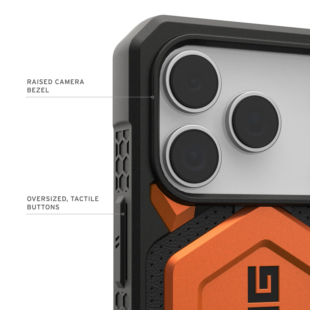 Picture of Apple iPhone 17 Pro 6.3 Case | UAG Monarch Pro Magsafe Compatible Drop Proof Case for iPhone 17 Pro 6.3 (Orange)