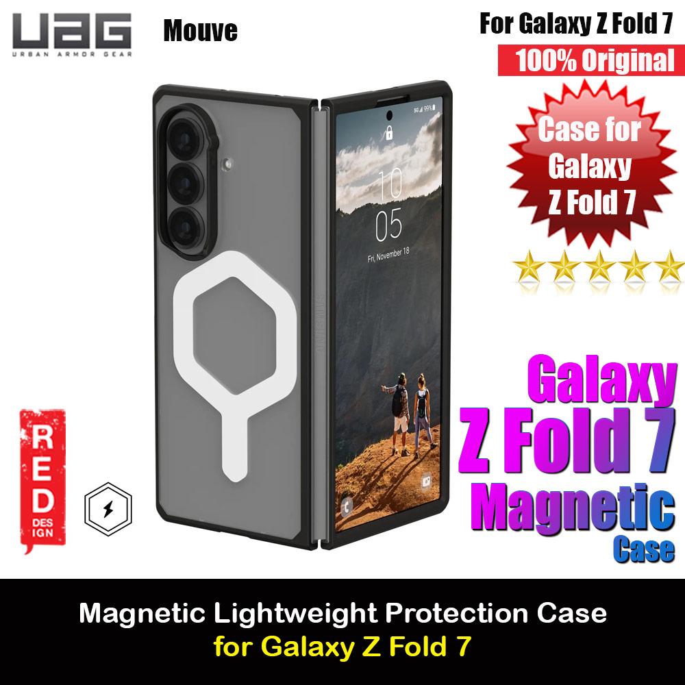 Picture of UAG Galaxy Z Fold 7 Case Mouve Slim Lightwight Protection Magnetic Case Cover Casing with Camera Protection Bezel Design (Ice) Samsung Galaxy Z Fold 7- Samsung Galaxy Z Fold 7 Cases, Samsung Galaxy Z Fold 7 Covers, iPad Cases and a wide selection of Samsung Galaxy Z Fold 7 Accessories in Malaysia, Sabah, Sarawak and Singapore 