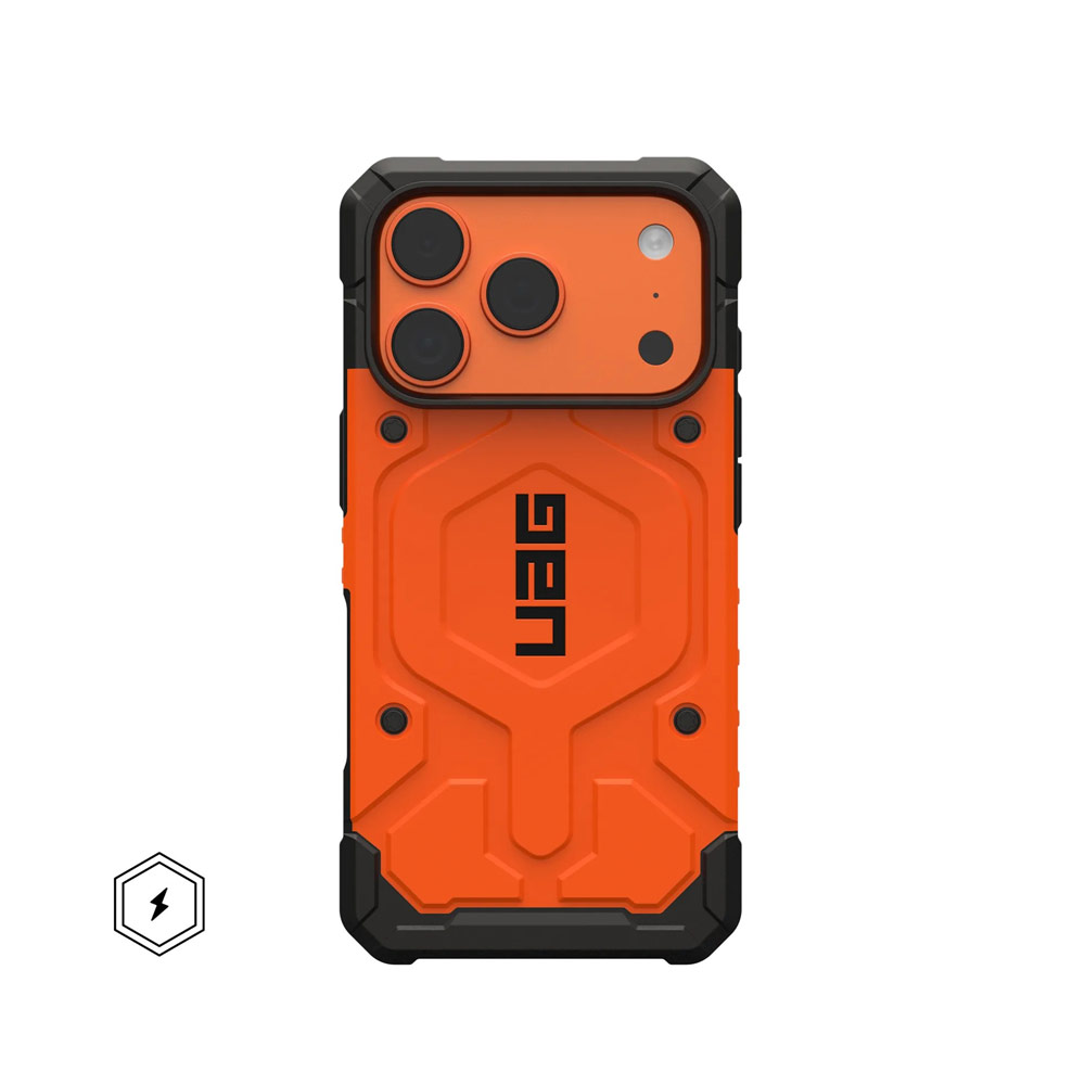 Picture of Apple iPhone 17 Pro Max 6.9 Case | UAG Pathfinder Magsafe Compatible Drop Proof Case for iPhone 17 Pro Max 6.9 (Orange)