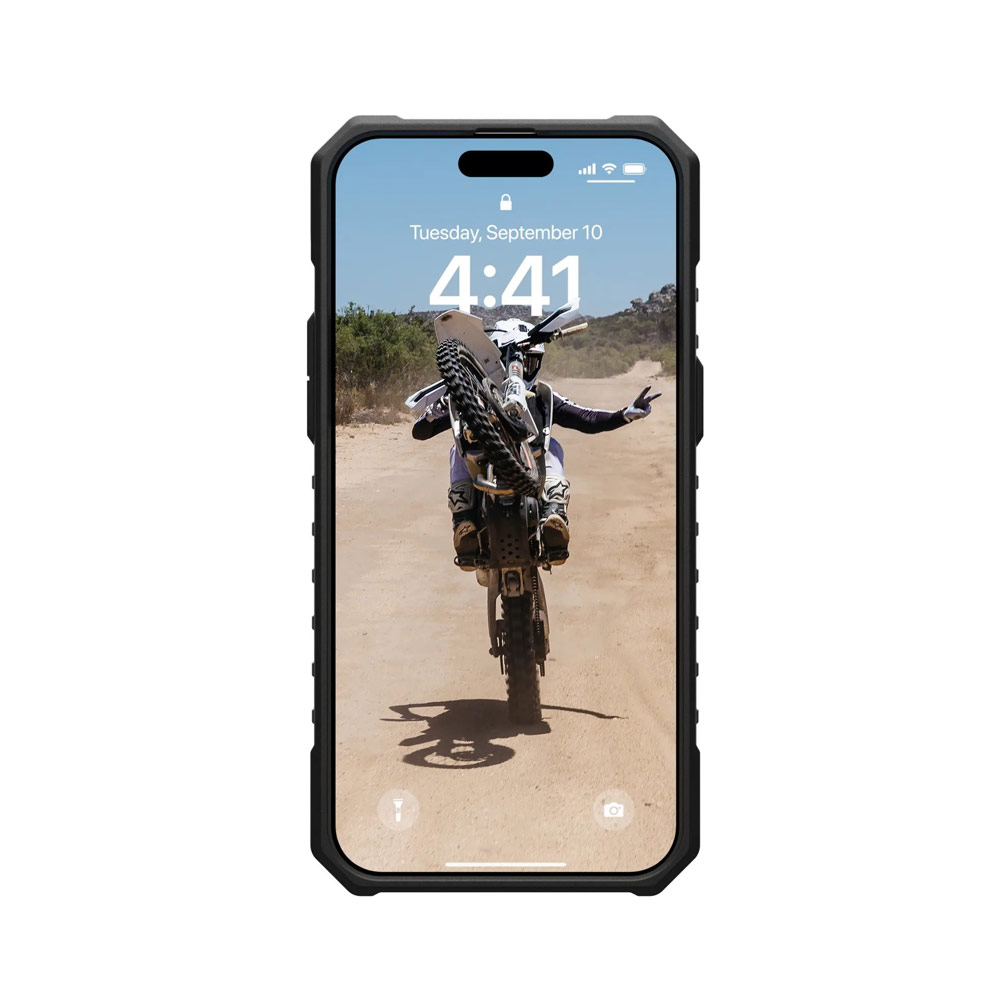 Picture of Apple iPhone 15 Pro Max 6.7 Case | UAG Pathfinder Magsafe Compatible Drop Proof Transparent Clear Case for iPhone 15 Pro Max 6.7 (Ash)