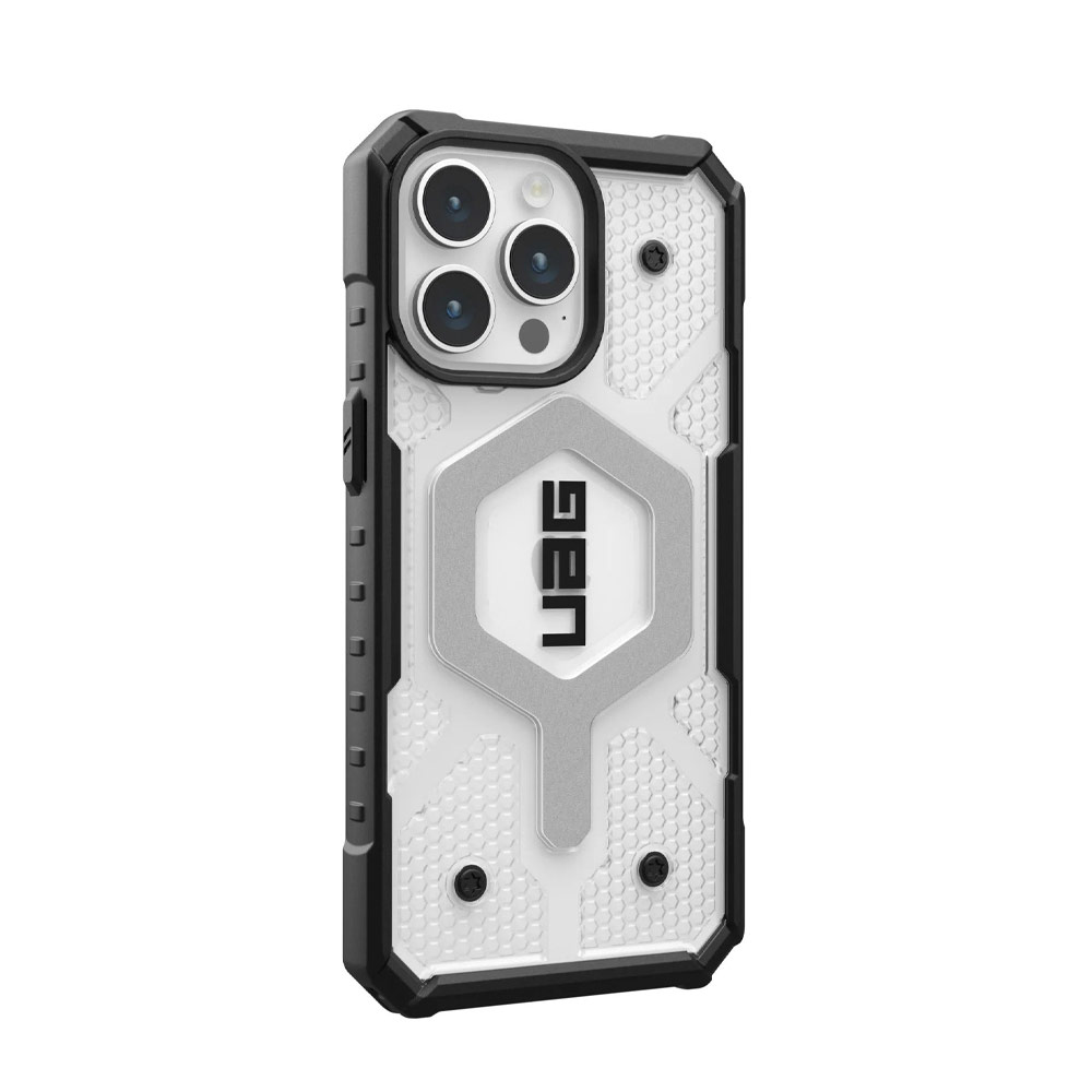 Picture of Apple iPhone 15 Pro Max 6.7 Case | UAG Pathfinder Magsafe Compatible Drop Proof Transparent Clear Case for iPhone 15 Pro Max 6.7 (Ice)
