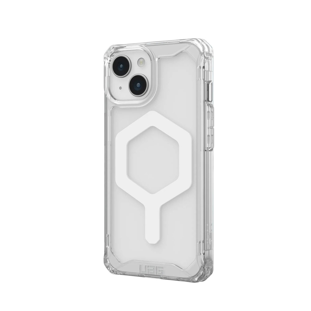 Picture of Apple iPhone 15 6.1 Case | UAG Plyo Magsafe Compatible Drop Proof Shock Impact Resistant Transparent Clear Case for iPhone 15 6.1 (Ice White)