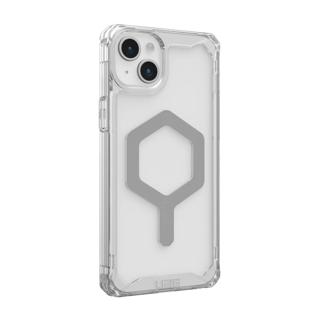 Picture of Apple iPhone 15 Plus 6.7 Case | UAG Plyo Magsafe Compatible Drop Proof Shock Impact Resistant Transparent Clear Case for iPhone 15 Plus 6.7 (Ice Silver)