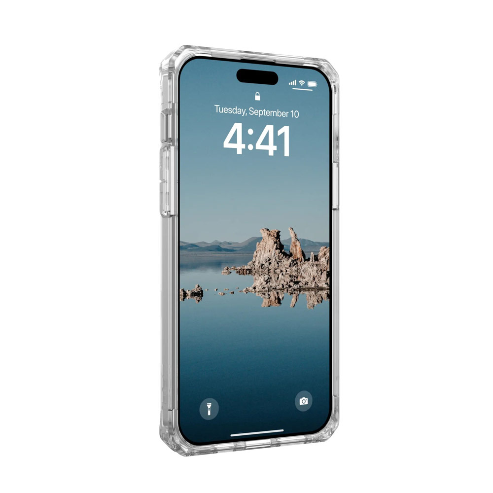 Picture of Apple iPhone 15 Plus 6.7 Case | UAG Plyo Magsafe Compatible Drop Proof Shock Impact Resistant Transparent Clear Case for iPhone 15 Plus 6.7 (Ice White)