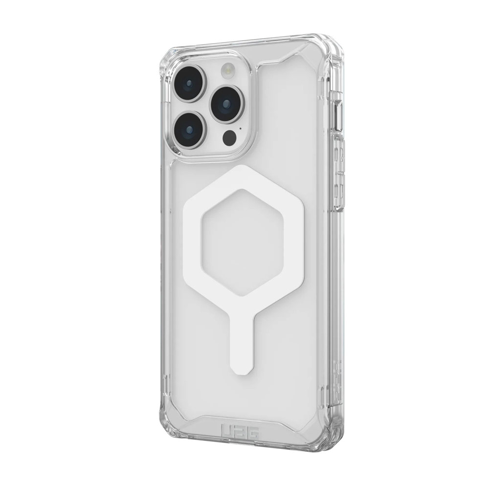 Picture of Apple iPhone 15 Pro Max 6.7 Case | UAG Plyo Magsafe Compatible Drop Proof Shock Impact Resistant Transparent Clear Case for iPhone 15 Pro Max 6.7 (Ice White)