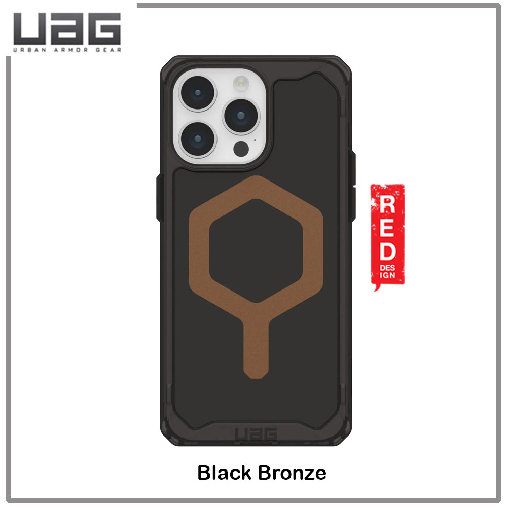 Picture of Apple iPhone 15 Pro Max 6.7 Case | UAG Plyo Magsafe Compatible Drop Proof Shock Impact Resistant Transparent Clear Case for iPhone 15 Pro Max 6.7 (Black Bronze)
