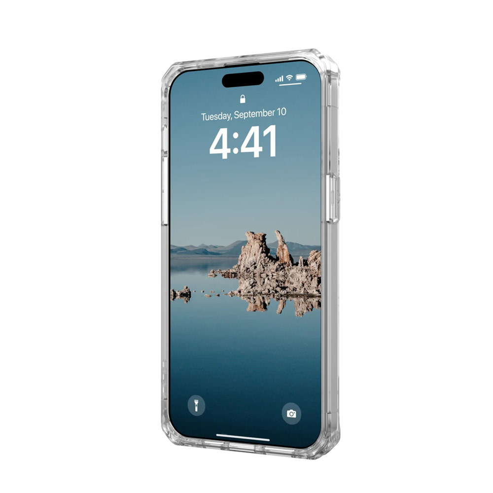 Picture of Apple iPhone 15 Pro Max 6.7 Case | UAG Plyo Magsafe Compatible Drop Proof Shock Impact Resistant Transparent Clear Case for iPhone 15 Pro Max 6.7 (Ice Gold)