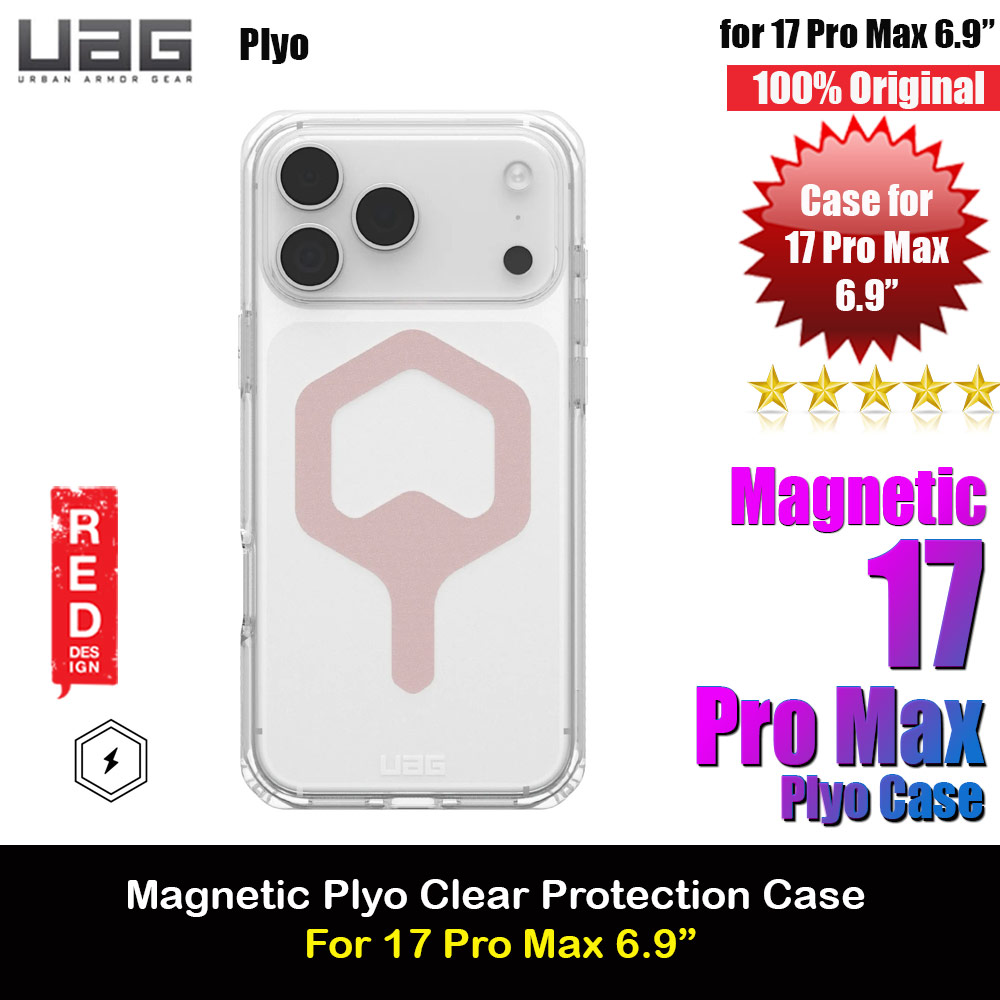 Picture of UAG Plyo Magsafe Compatible Drop Proof Clear Case for iPhone 17 Pro Max 6.9 (Ice Rose Gold) Apple iPhone 17 Pro Max 6.9- Apple iPhone 17 Pro Max 6.9 Cases, Apple iPhone 17 Pro Max 6.9 Covers, iPad Cases and a wide selection of Apple iPhone 17 Pro Max 6.9 Accessories in Malaysia, Sabah, Sarawak and Singapore 
