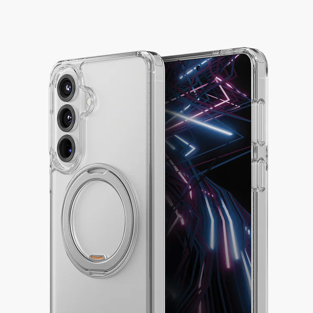 Picture of Samsung Galaxy S26 Plus Case | Uniq Swivix 360 Rotating Kickstand Case for Samsung Galaxy S26 Plus (Lucent Clear)