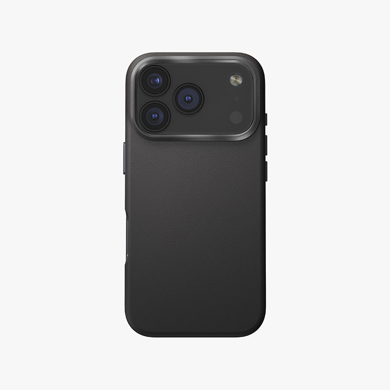 Picture of Apple iPhone 17 Pro 6.3 Case | Uniq Lyden Premium Leatherette Magclick Protection Case for iPhone 17 Pro 6.3 (Dallas Black)