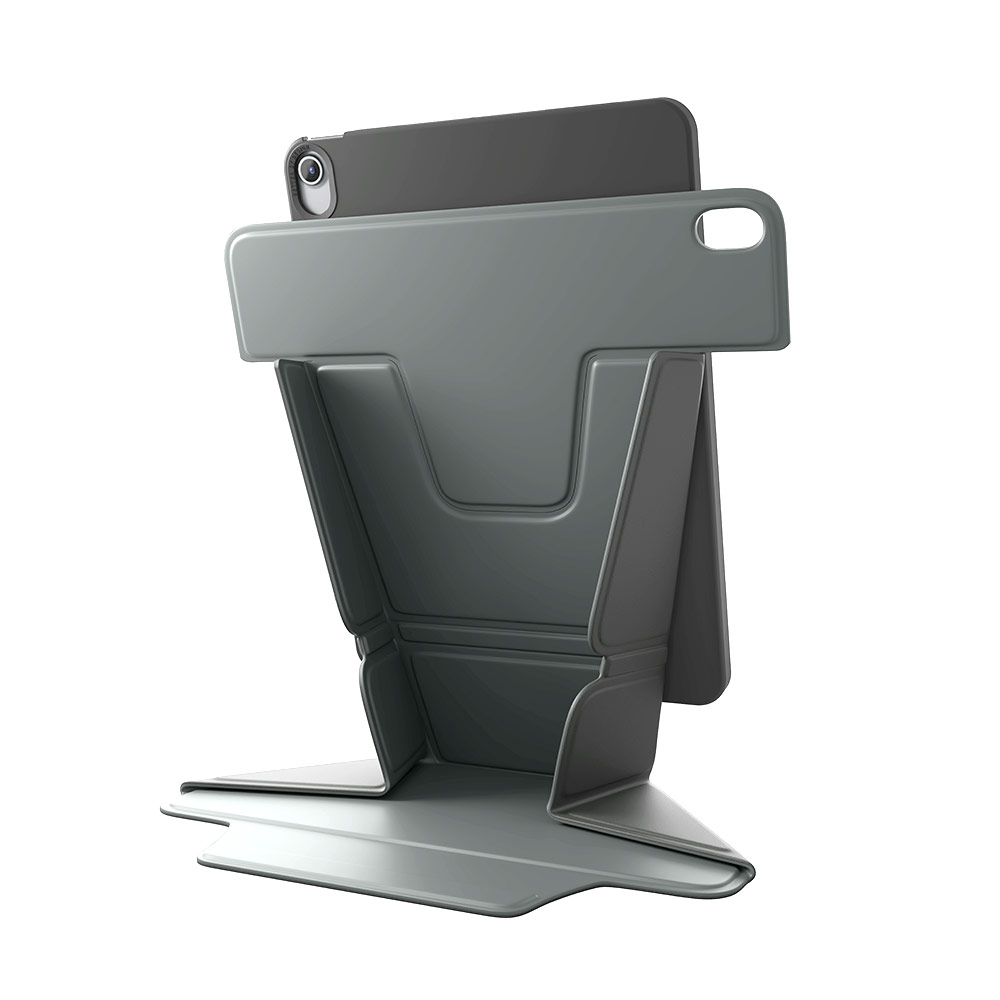 Picture of Apple iPad Air 11 M3 2025 Case | Uniq Ryze 360 Degree Rotatable Standable as Stand Holder Protection Case for iPad Air 11 M2 2024 M3 2025 (Lichen Green)