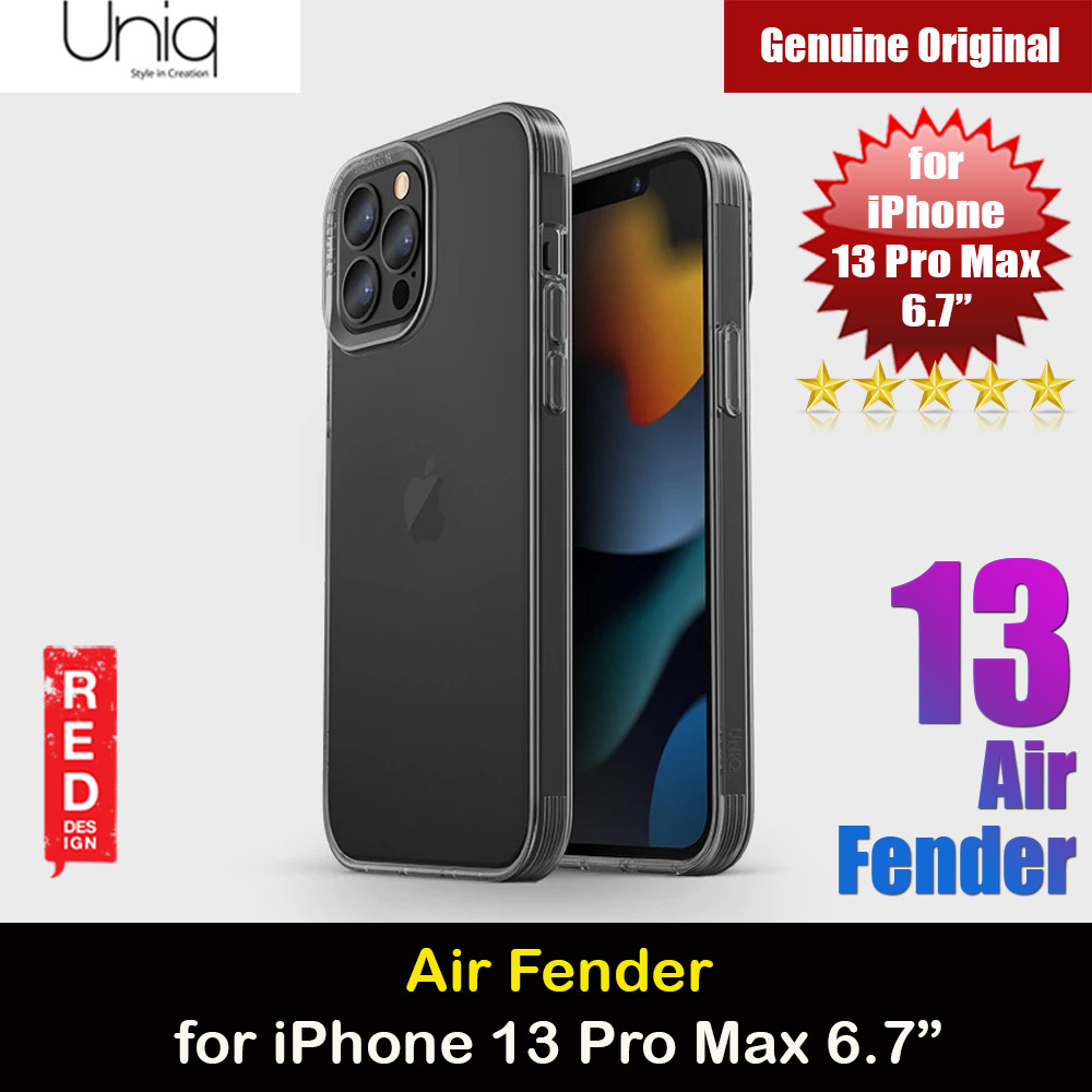 Picture of Uniq Hybrid Air Fender Soft TPU Drop Protection Case for iPhone 13 Pro Max 6.7 (Smoke Grey Tinted) Apple iPhone 13 Pro Max 6.7- Apple iPhone 13 Pro Max 6.7 Cases, Apple iPhone 13 Pro Max 6.7 Covers, iPad Cases and a wide selection of Apple iPhone 13 Pro Max 6.7 Accessories in Malaysia, Sabah, Sarawak and Singapore 