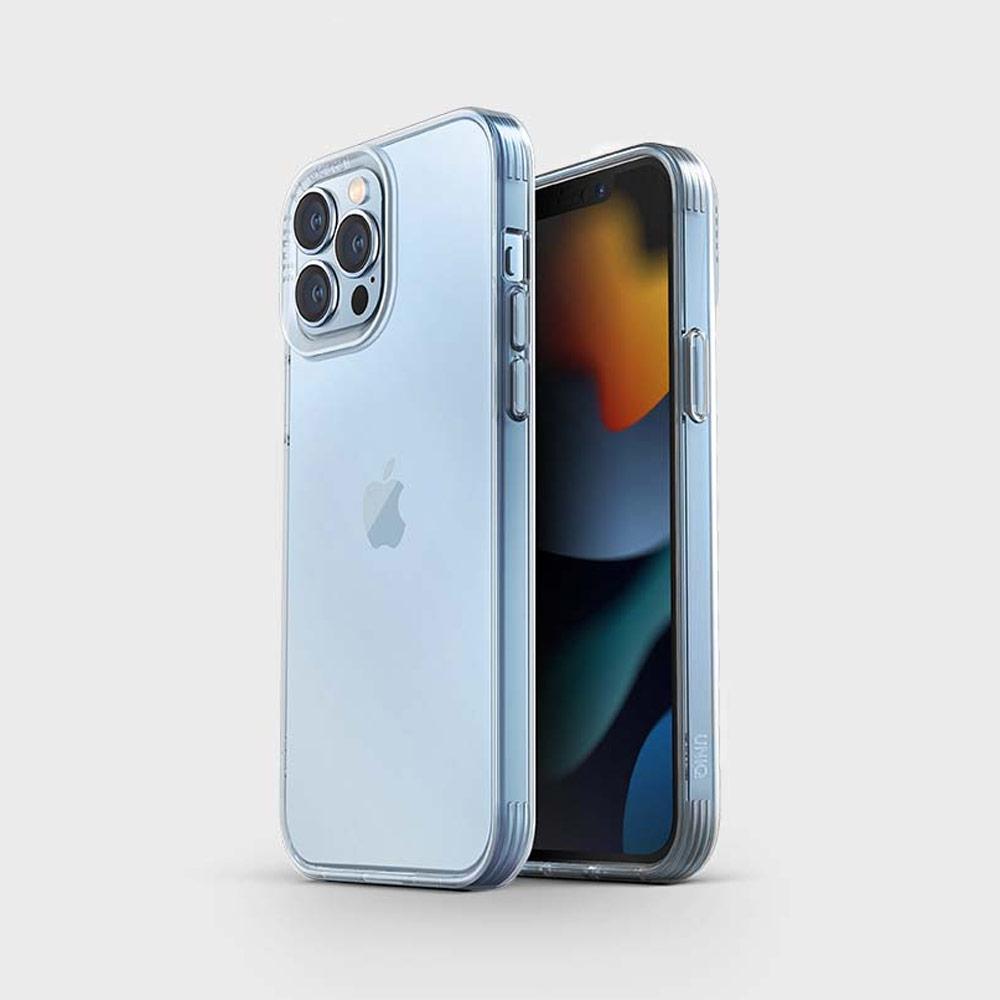 Picture of Apple iPhone 13 Pro 6.1 Case | Uniq Hybrid Air Fender Soft TPU Drop Protection Case for iPhone 13 Pro 6.1 (Nude Transparent)