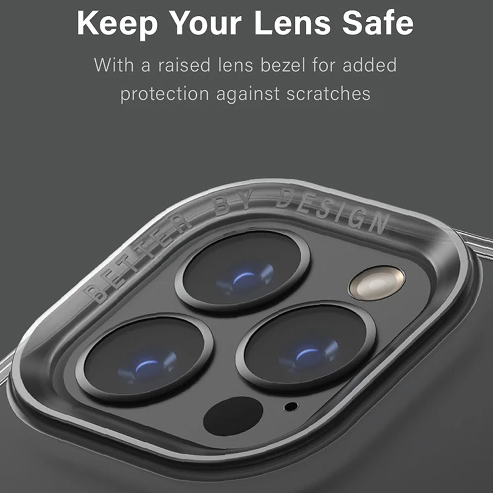 Picture of Apple iPhone 13 Pro 6.1 Case | Uniq Hybrid Air Fender Soft TPU Drop Protection Case for iPhone 13 Pro 6.1 (Nude Transparent)