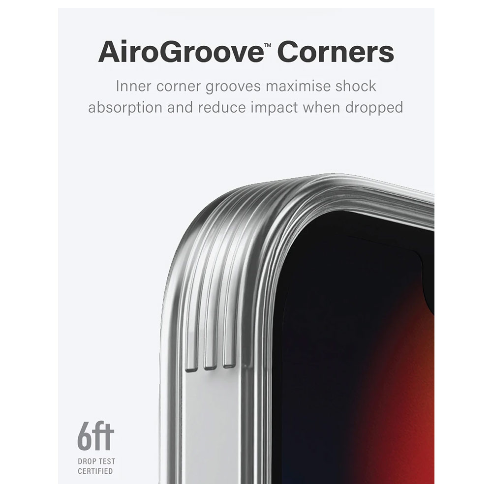 Picture of Apple iPhone 13 Pro 6.1 Case | Uniq Hybrid Air Fender Soft TPU Drop Protection Case for iPhone 13 Pro 6.1 (Smoke Grey Tinted)