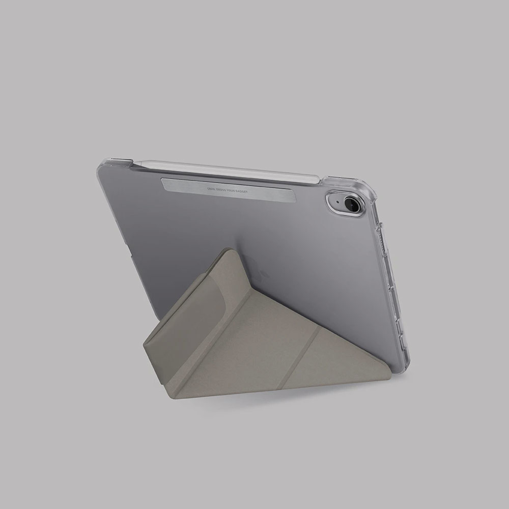 Picture of Apple iPad Mini 6 Case | Uniq Camden Flip Cover Stand Case for Apple iPad Mini 6 (Grey)