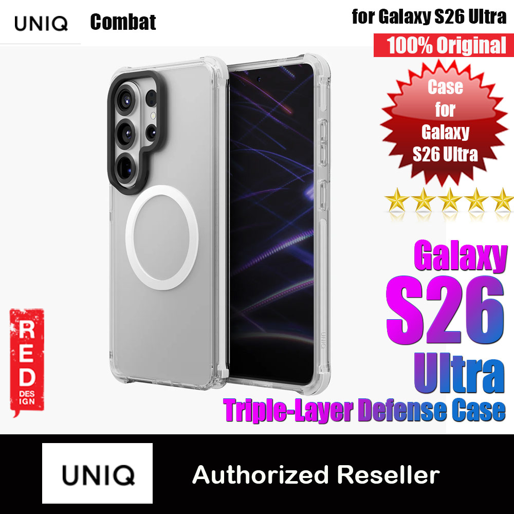 Picture of Uniq Combat Triple-Layer Defense Drop Protection Case for Samsung Galaxy S26 Ultra (Blanc White) Samsung Galaxy S26 Ultra- Samsung Galaxy S26 Ultra Cases, Samsung Galaxy S26 Ultra Covers, iPad Cases and a wide selection of Samsung Galaxy S26 Ultra Accessories in Malaysia, Sabah, Sarawak and Singapore 