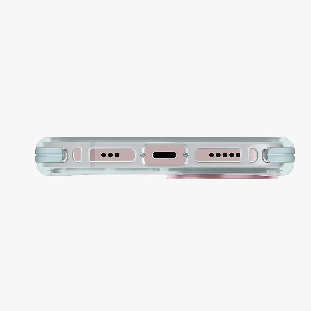 Picture of Apple iPhone 15 6.1 Case | Uniq Magclick Combat Duo Hybrid Ultra Tough Drop Protection Magnetic Charge Compatible Case for iPhone 15 6.1 (Pastel)