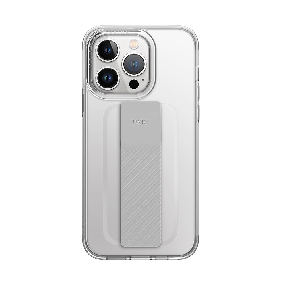 Picture of Apple iPhone 14 Pro Max 6.7 Case | Uniq Heldro Free Grip Flex Grip Sporty Drop Protection Case with Wrist Strap for iPhone 14 Pro Max 6.7 (Lucent Clear)