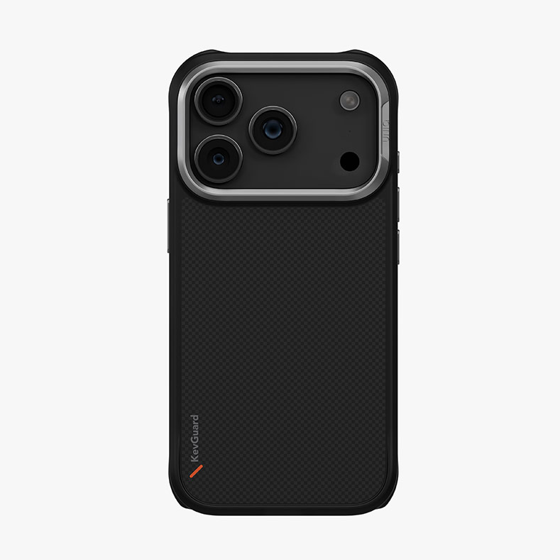 Picture of Apple iPhone 17 Pro Max 6.9 Case | Uniq Keva Hybrid Magclick Slim Tough Aramid Drop Protection Case for iPhone 17 Pro Max 6.9 (Carbon Black)