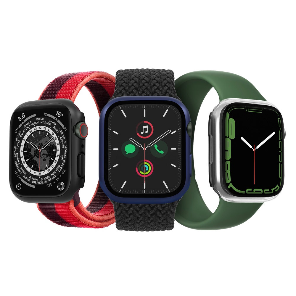 Picture of Apple Watch 41mm Case | Uniq Legion Hybrid Series Case with High Sensitivity Touch 9H Tempered Glass for Apple Watch 41mm (Black)