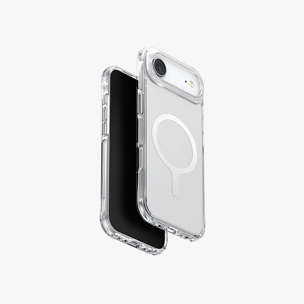 Picture of Apple iPhone 17 6.3 Case | Uniq LifePro Xtreme Hybrid Magclick Slim Thin Anti Finger Print Transparent Drop Protection Case for iPhone Air 6.3 (Frosted Clear)