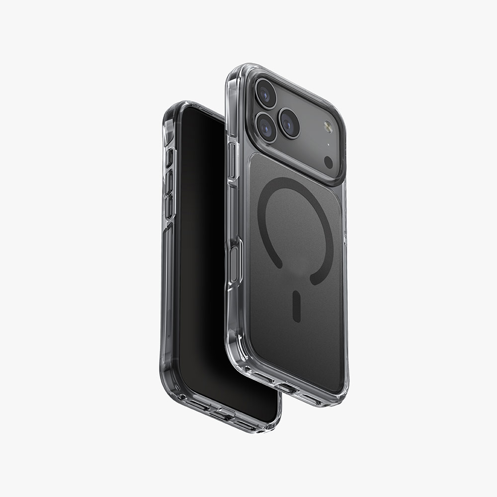 Picture of Apple iPhone 17 Pro Max 6.9 Case | Uniq LifePro Xtreme Hybrid Magclick Slim Thin Anti Finger Print Transparent Drop Protection Case for iPhone 17 Pro Max 6.9 (Frosted Smoke)