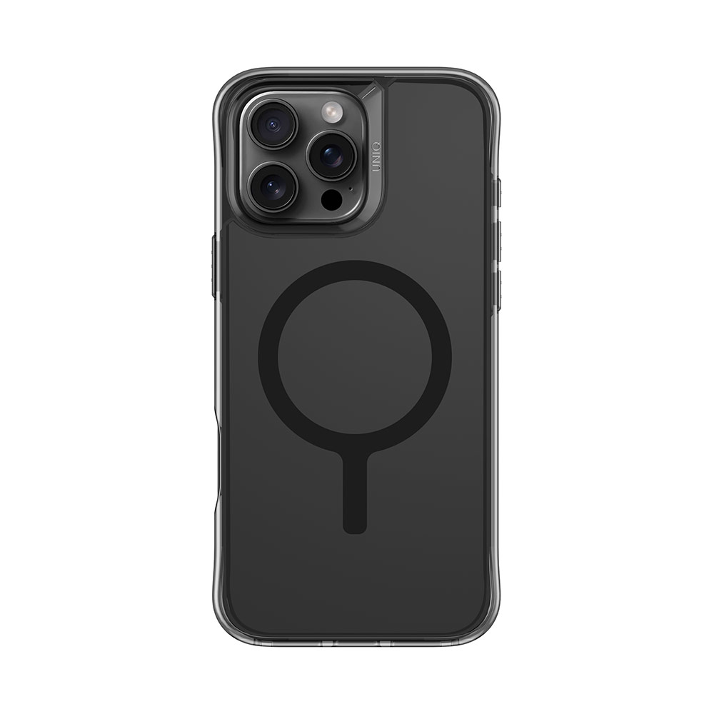 Picture of Apple iPhone 16 Pro Max 6.9 Case | Uniq LifePro Xtreme Magclick Slim Thin Clear Transparent Magsafe Magnetic Drop Protection Case for iPhone 16 Pro Max 6.9 (Smoke Frost)