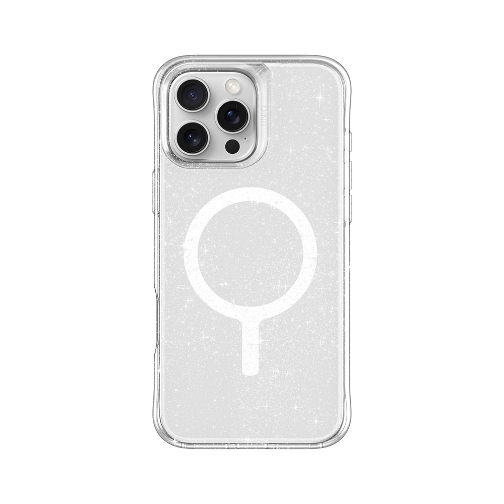 Picture of Apple iPhone 16 Pro Max 6.9 Case | Uniq LifePro Xtreme Magclick Slim Thin Clear Transparent Magsafe Magnetic Drop Protection Case for iPhone 16 Pro Max 6.9 (Tinsel Lucent )
