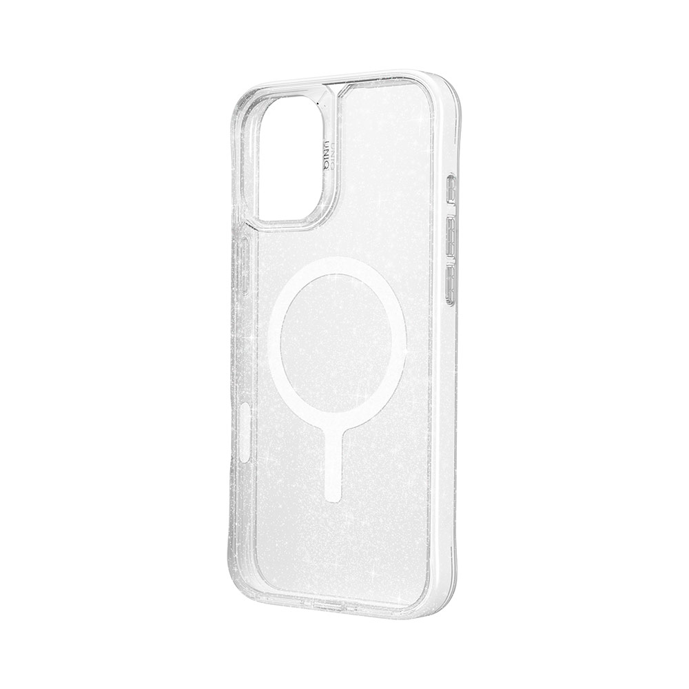 Picture of Apple iPhone 16 Pro Max 6.9 Case | Uniq LifePro Xtreme Magclick Slim Thin Clear Transparent Magsafe Magnetic Drop Protection Case for iPhone 16 Pro Max 6.9 (Tinsel Lucent )