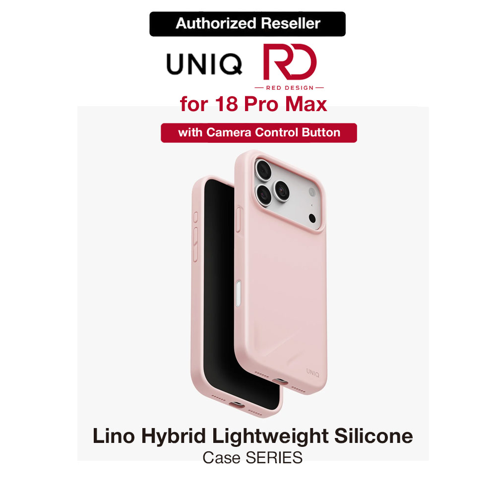 Picture of Uniq Lino Hybrid Silicone Lightweight Magnetic Protection Case with Camera Control Button for iPhone 18 Pro Max - Pale Rose Apple iPhone 18 Pro Max- Apple iPhone 18 Pro Max Cases, Apple iPhone 18 Pro Max Covers, iPad Cases and a wide selection of Apple iPhone 18 Pro Max Accessories in Malaysia, Sabah, Sarawak and Singapore 