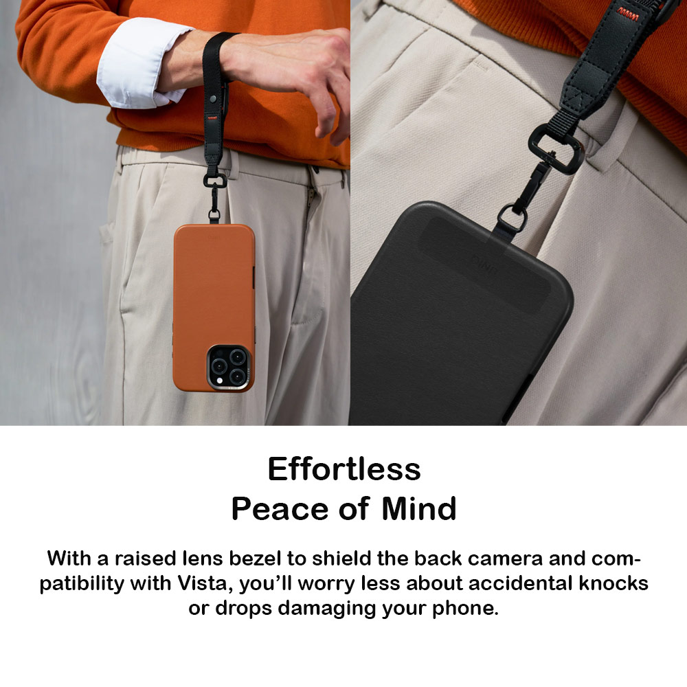 Picture of Apple iPhone 16 Pro Max 6.9 Case | Uniq Lyden Premium Leatherette Magnetic Protection Case for iPhone 16 Pro Max 6.9 (Black)