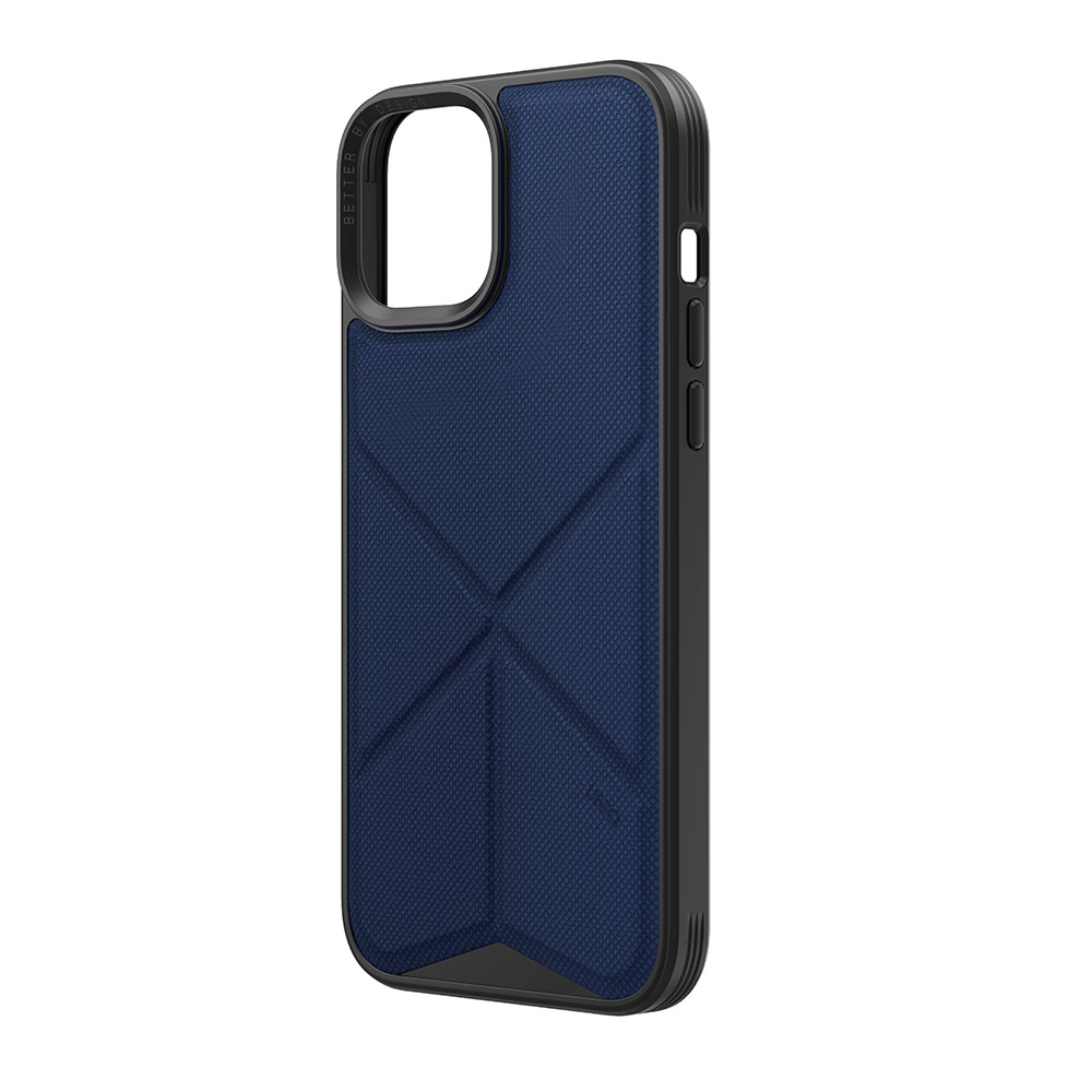 Picture of Apple iPhone 14 Plus 6.7 Case | Uniq MagClick Transforma Drop Protection Stand Case Magsafe Compatible for iPhone 14 Plus 6.7 (Electric Blue)