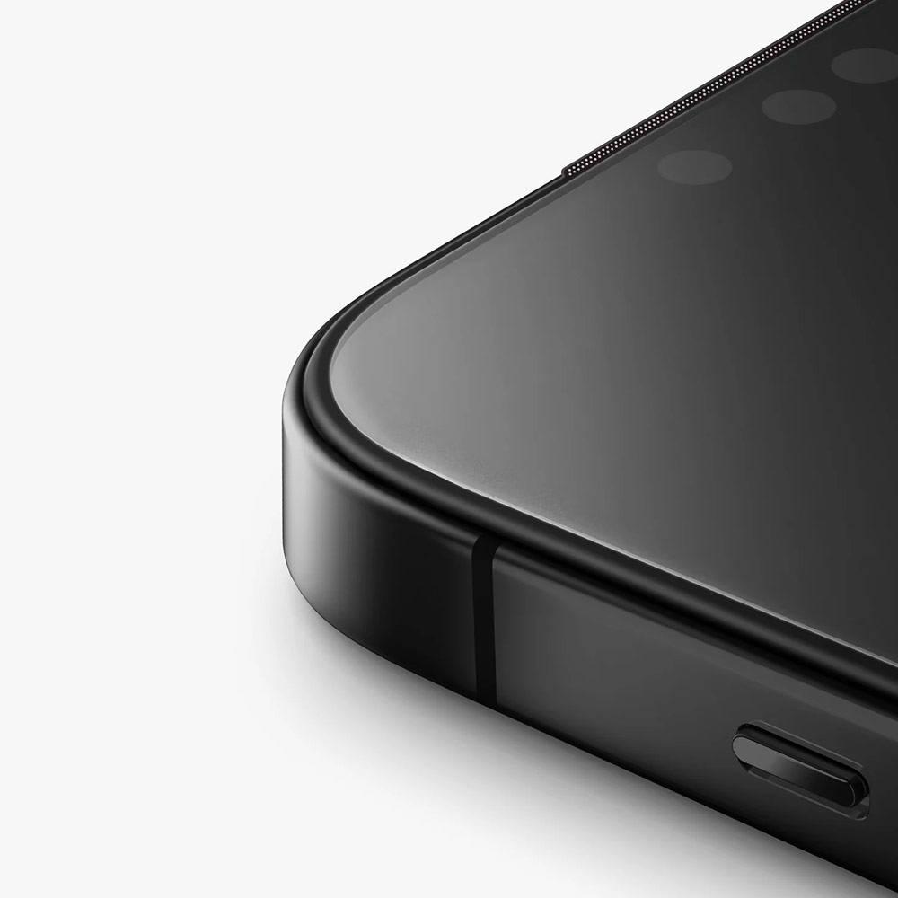 Picture of Apple iPhone 17 Pro Max 6.9 Screen Protector | Uniq Optix Covex Matte Anti Glare Tempered Glass Screen Protector with Installation Helper Kit for iPhone 17 Pro Max 6.9 (Matte)