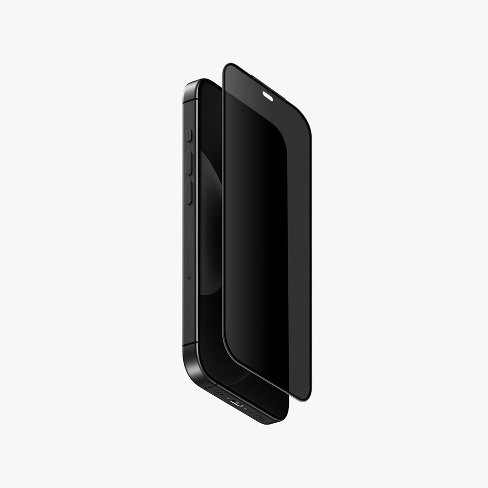 Picture of Apple iPhone 18 Pro Screen Protector | Uniq Optix Covex Privacy Anti-Glare Tempered Glass Screen Protector for iPhone 18 Pro - 2 Way Privacy Anti-Glare