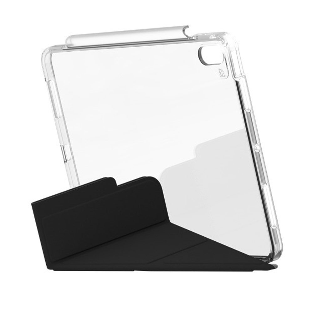 Picture of Apple iPad Air 11 M3 2025 Case | Zagg Crystal Palace Folio Protection Flip Stand Case for iPad Air 11 M2 2024 M3 2025 (Black)